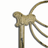 Antique Iron Bed Bono Sand Antique Finish (19284 bytes)