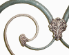 Old Iron Bed Two Tone Crackle Antique Finish(26825 bytes)