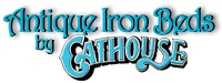 Antique Iron Beds by Cathouse