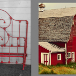 iron beds /Barn Red iron beds /Barn Red