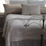 iron bed /white on white iron bed /white on white