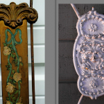 iron bed / florals and castings iron bed / florals and castings