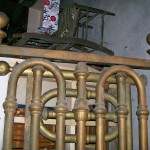 iron bed- brass iron bed- brass