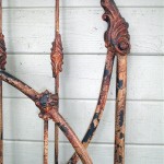 iron bed / Rusty Iron Distressed Crackle iron bed / Rusty Iron Distressed Crackle