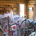 Log Home Bed Log Home Bed