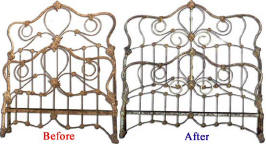 Old Iron Bed Before and After Image 3 (28697 bytes)