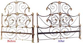Antique Bed Frame Before and After Image 6 (34482 bytes)