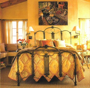 Spanish Mediterranean Panel Art Panel Beds