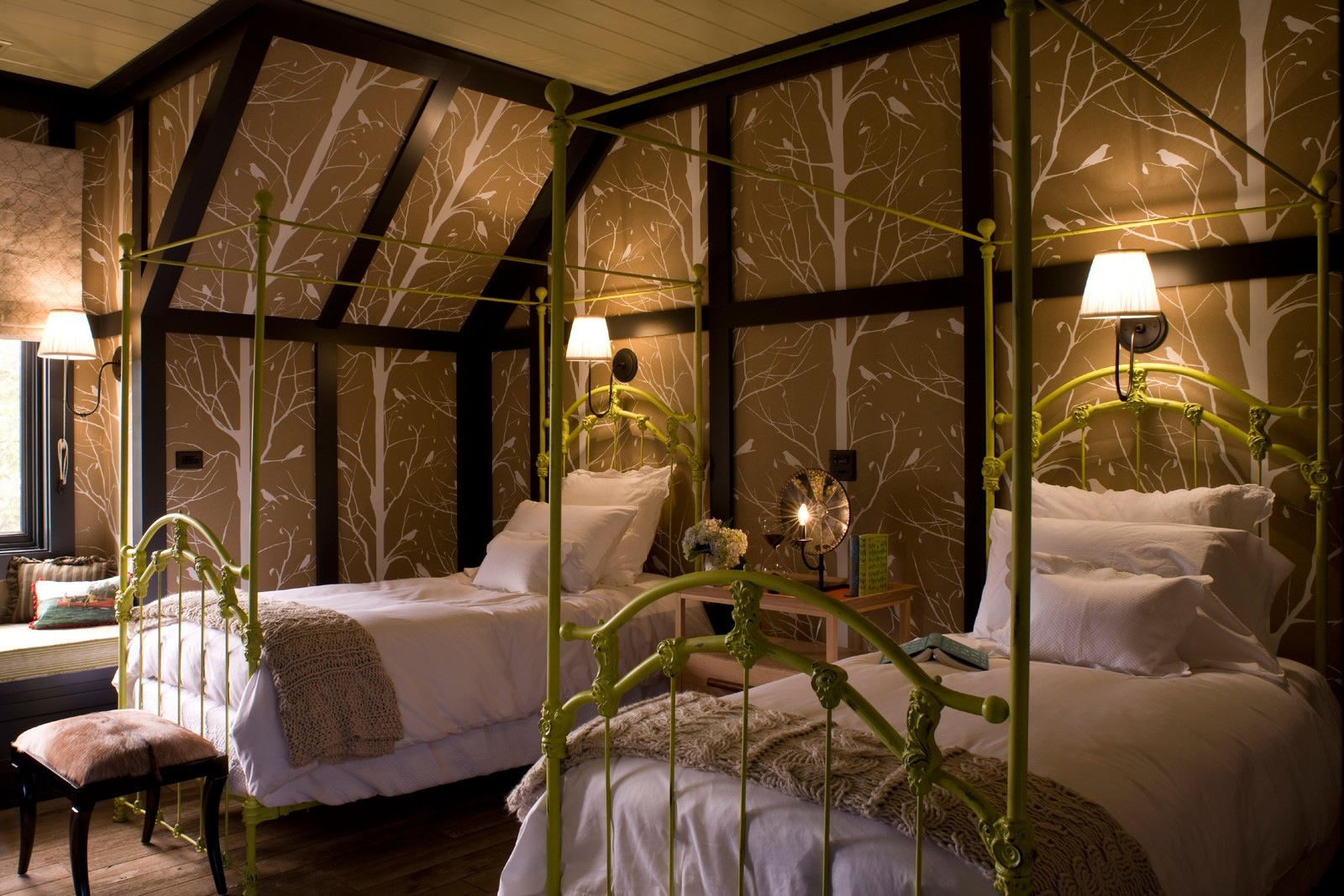 Adirondack Lodge iron beds