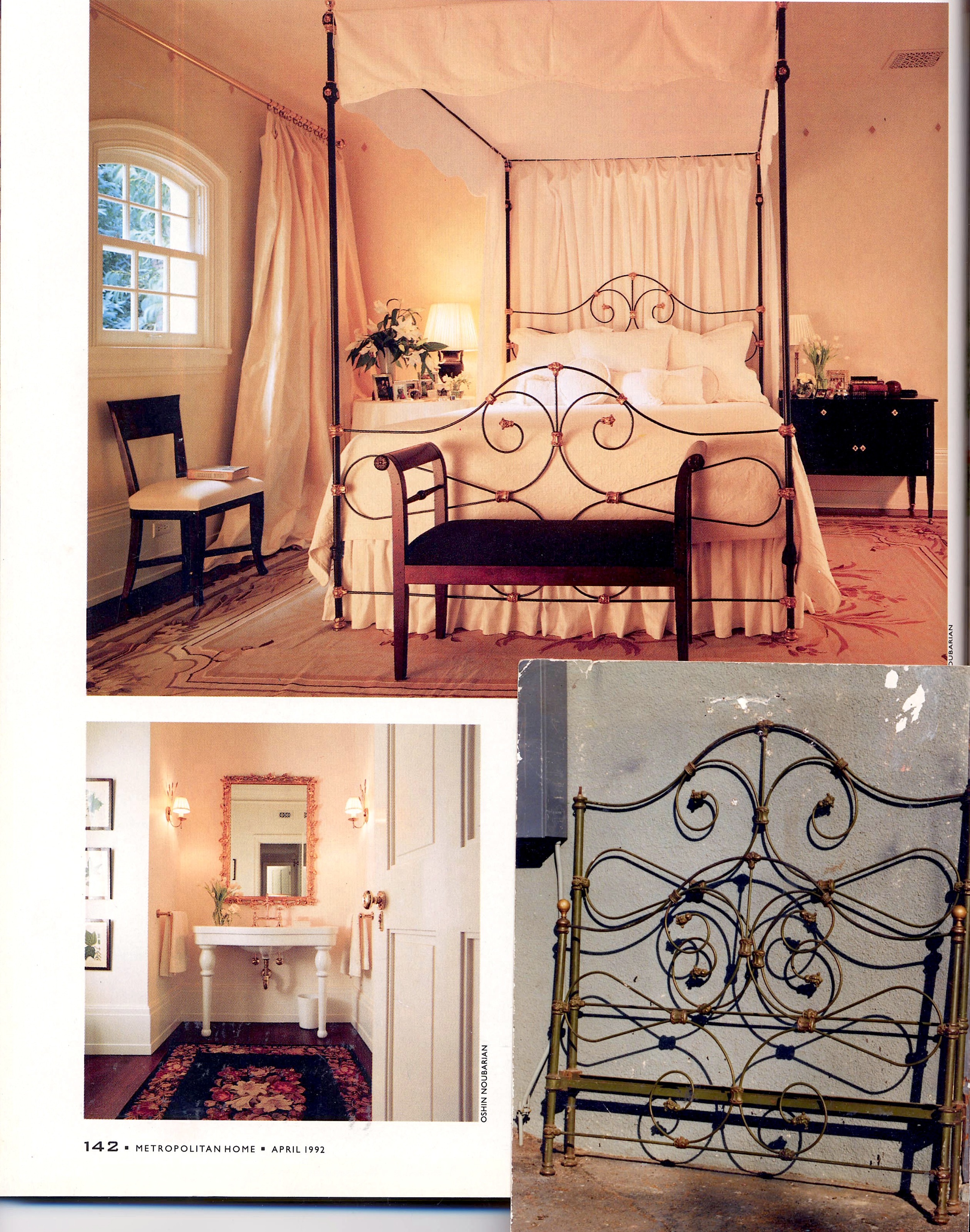 iron beds /Metropolitan Home Article #1 iron beds