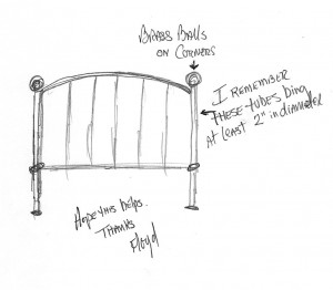 Customers Unique Antique Iron Bed Testimonial