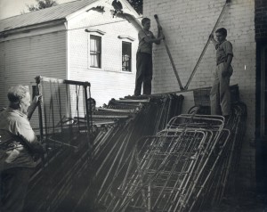 Iron Beds for The War Effort