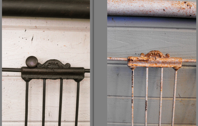 iron beds/Custom Finish vintage bed