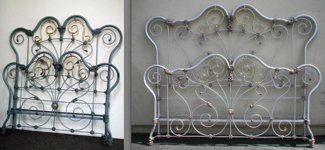 iron bed vintage bed