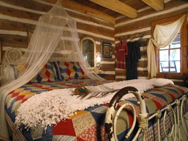 iron bed-logcabin6 vintage bed