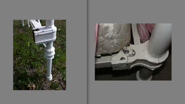 iron bed / hitches vintage bed