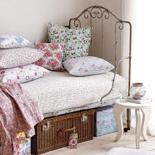 iron bed storage vintage bed