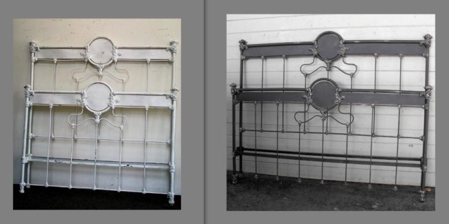 iron bed -Deco KIng Conversion Antique Iron Bed
