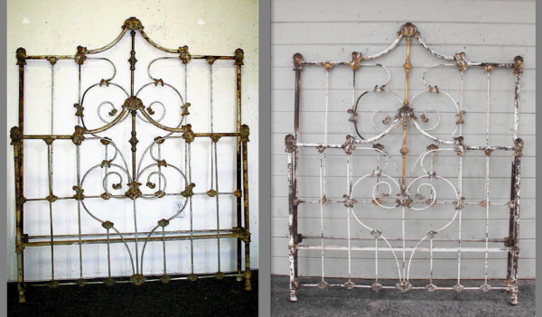 iron bed – cleaned & sealed Antique Iron Bed