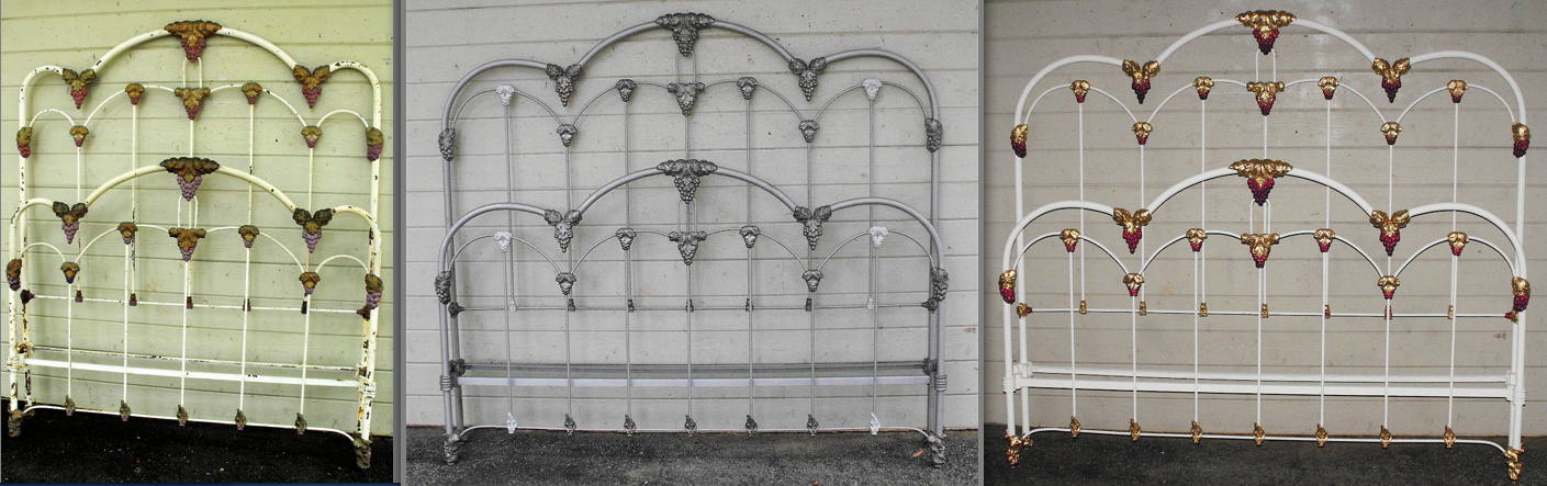 iron bed – conversion Antique Iron Bed