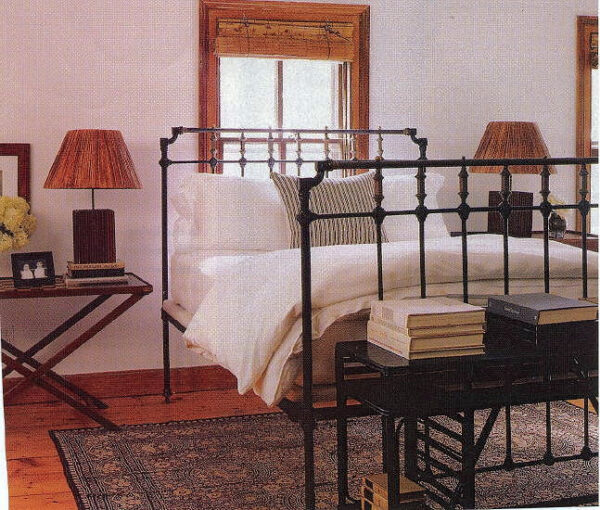 iron bed / Bunkie Board Example Antique Iron Bed