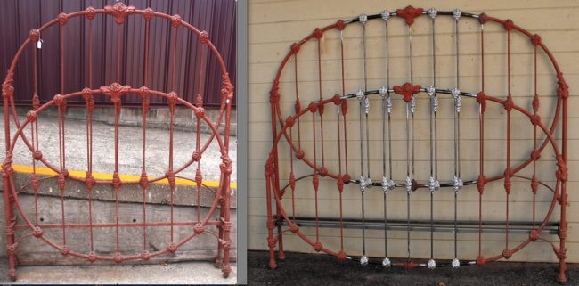 iron bed – Wedding Ring King Antique Iron Bed