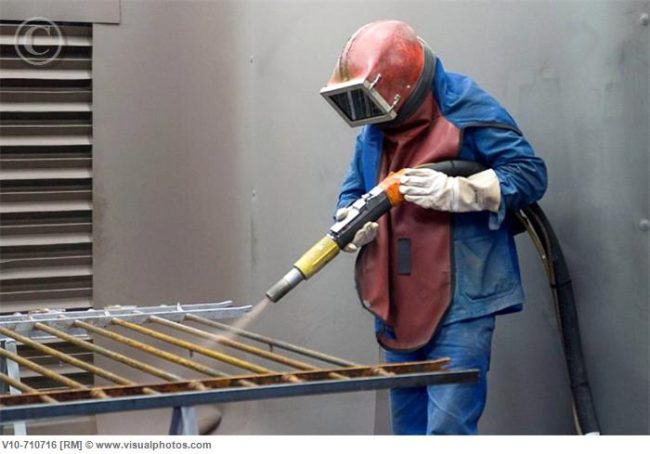 iron bed – sandblasting Antique Iron Bed