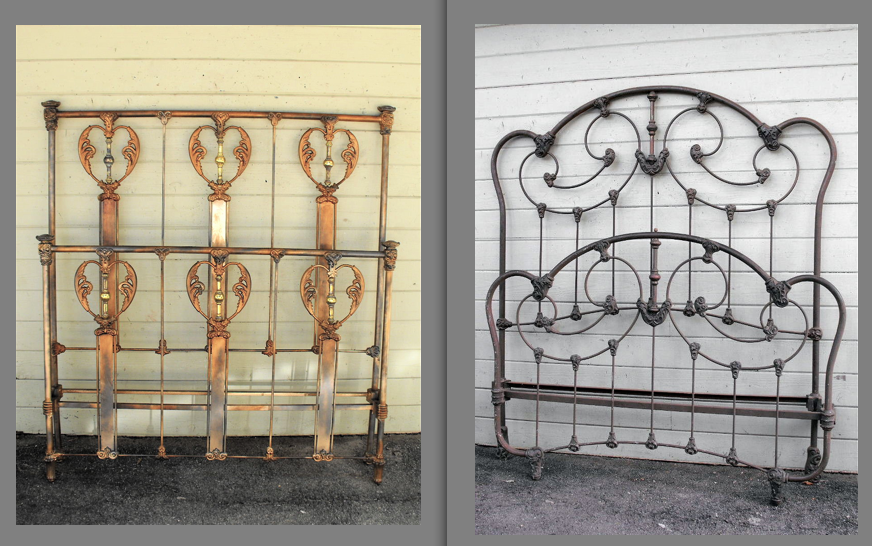 Flat Top or Antique Iron Bed