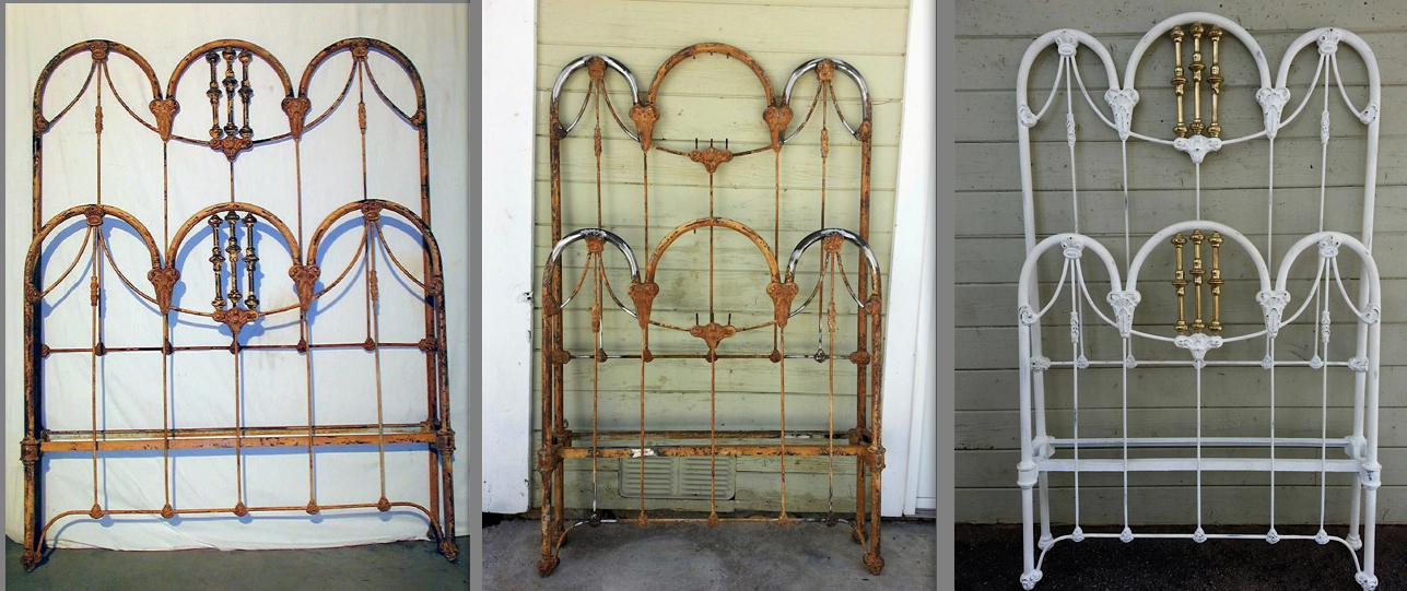 Antique twin clearance iron bed