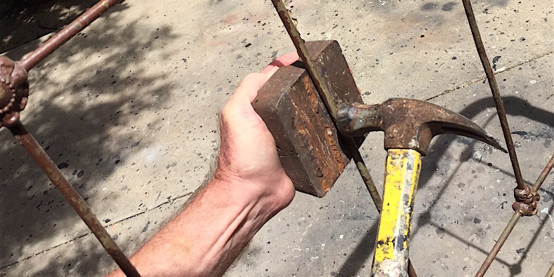 Repairing Bent Rods on Old Iron Beds