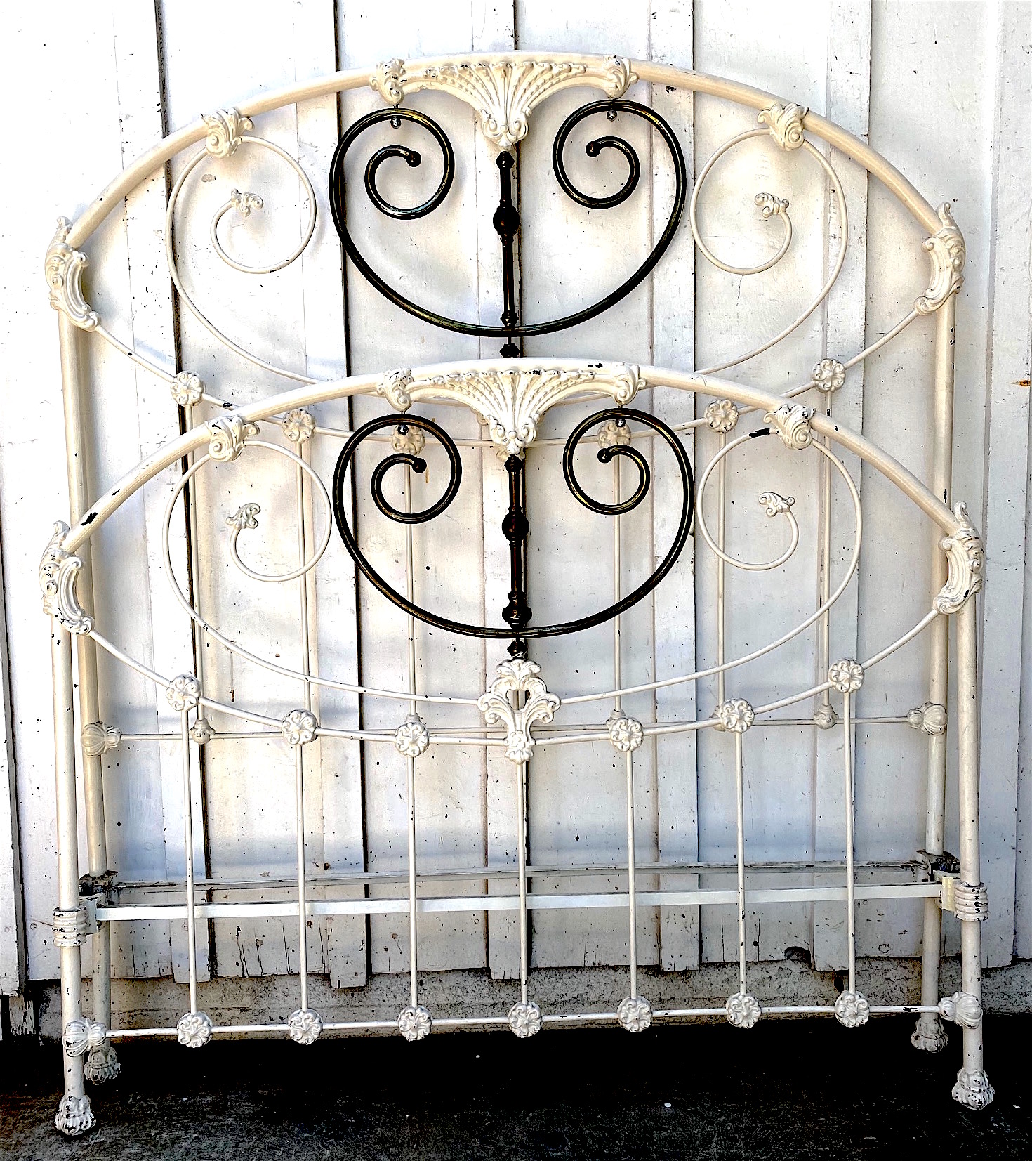 Brass and on sale iron beds