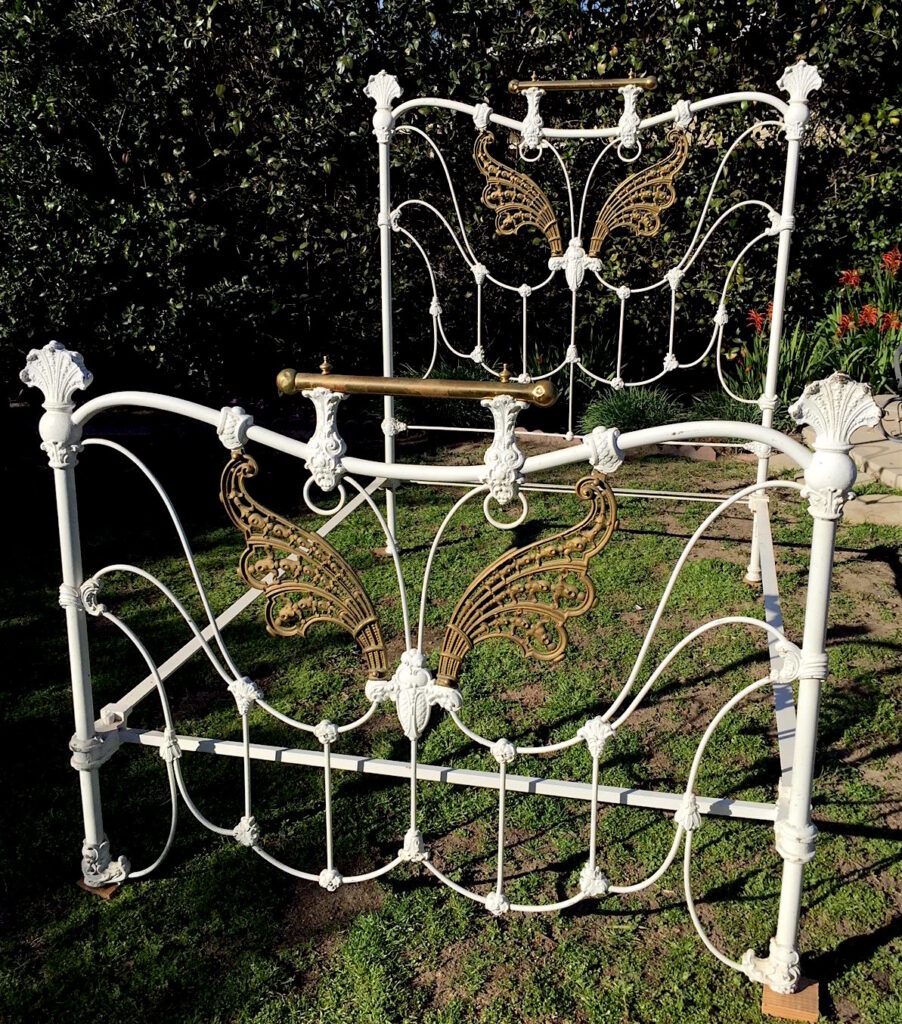 Antique Iron Bed - Custom Faux' Finishes