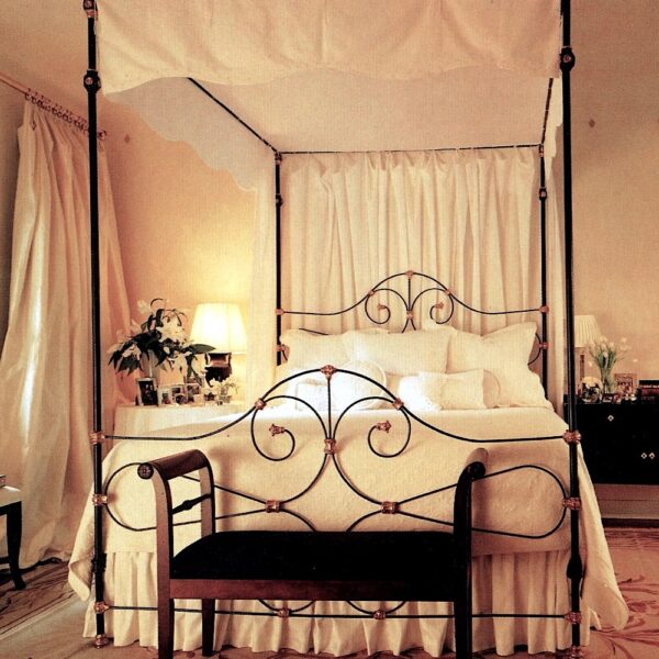 cathousebeds-canopy-king-conversion Antique Iron Beds