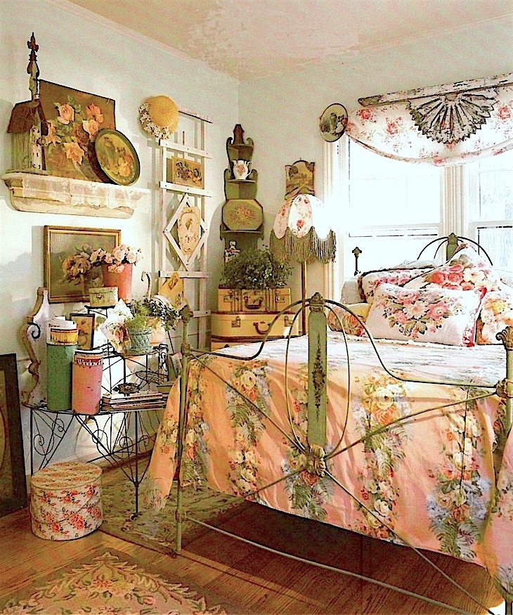 Antique Iron Beds in the Cottage Core Aesthetic