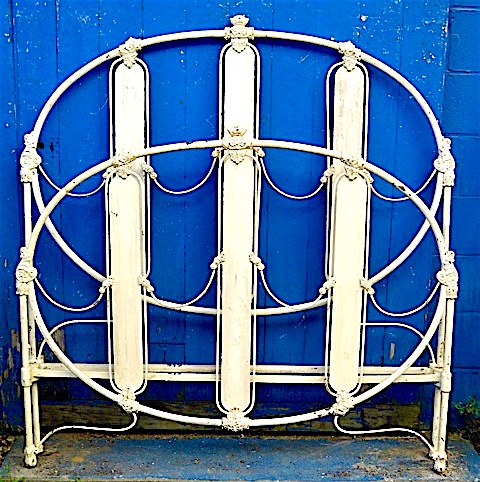 The "Razor Strap" Antique Iron Bed