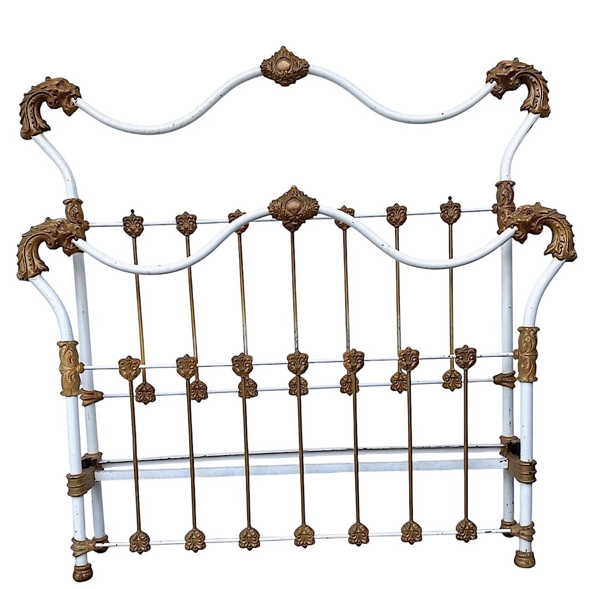 antique iron Dragon bed frame