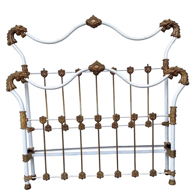 antique iron Dragon bed frame