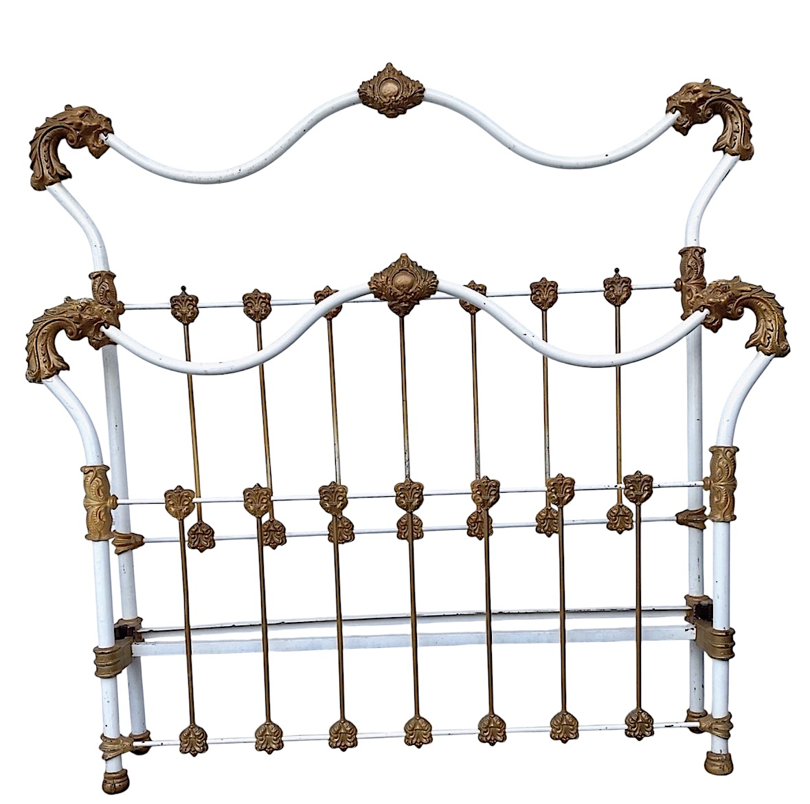 antique iron Dragon bed frame