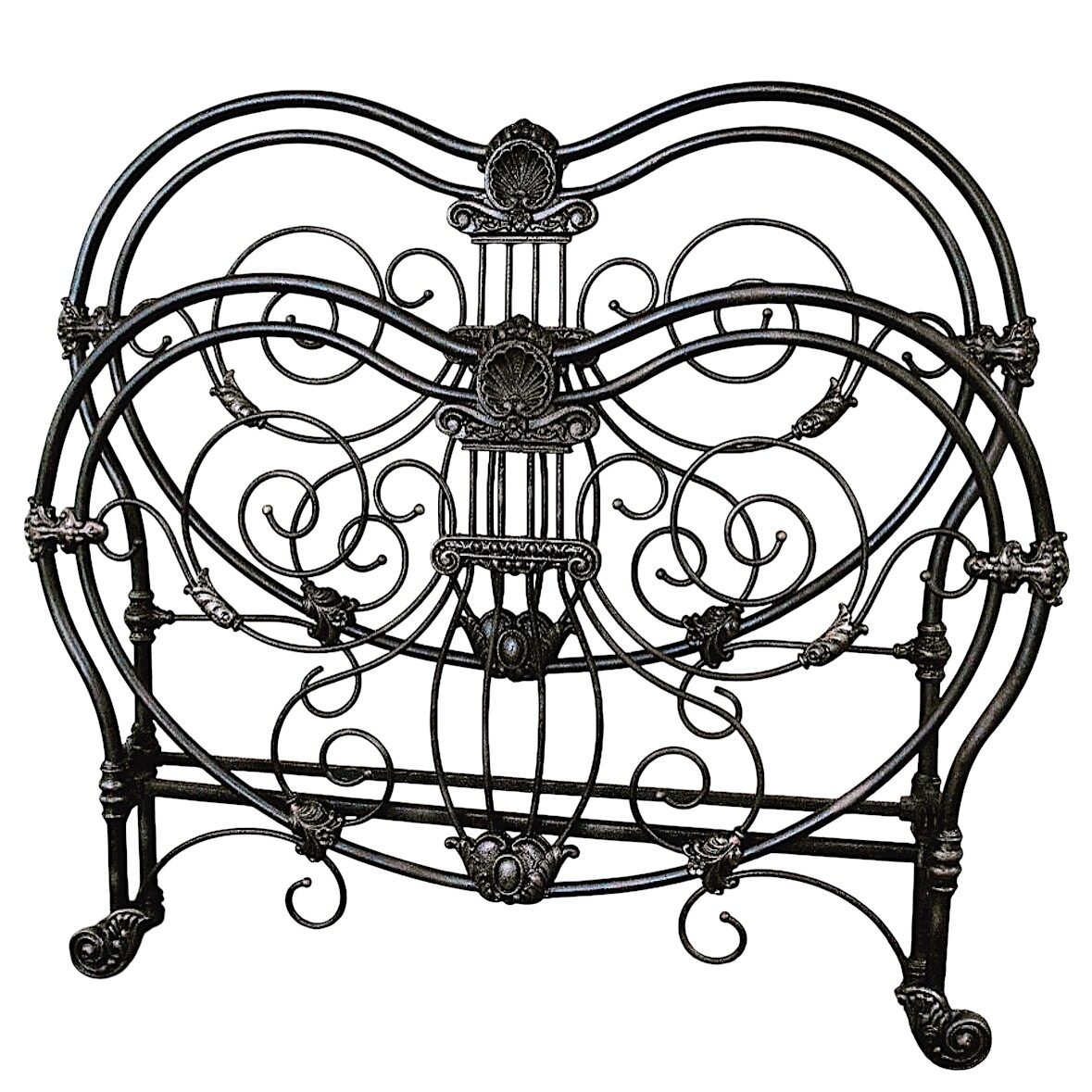 antique iron bed – Victorian Scrolled