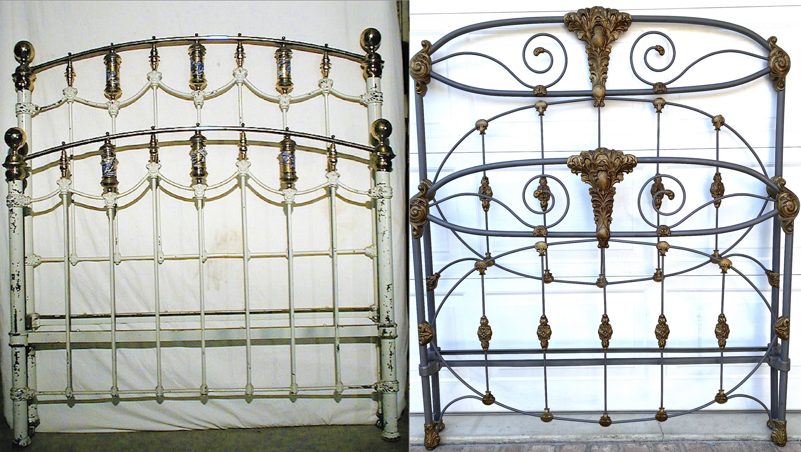 British-vs-American-antique-iron-bed