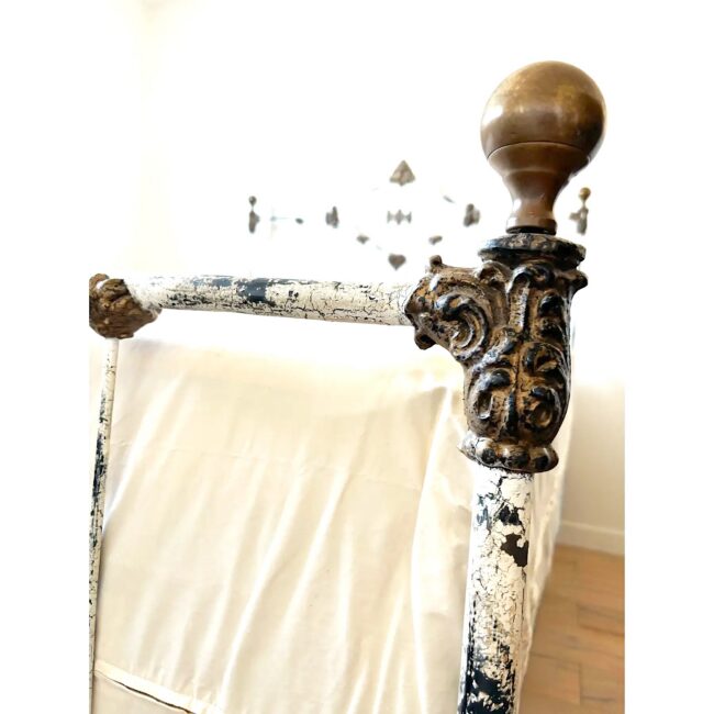 antique-victorian-iron-bed-frame-late-1800s- copy