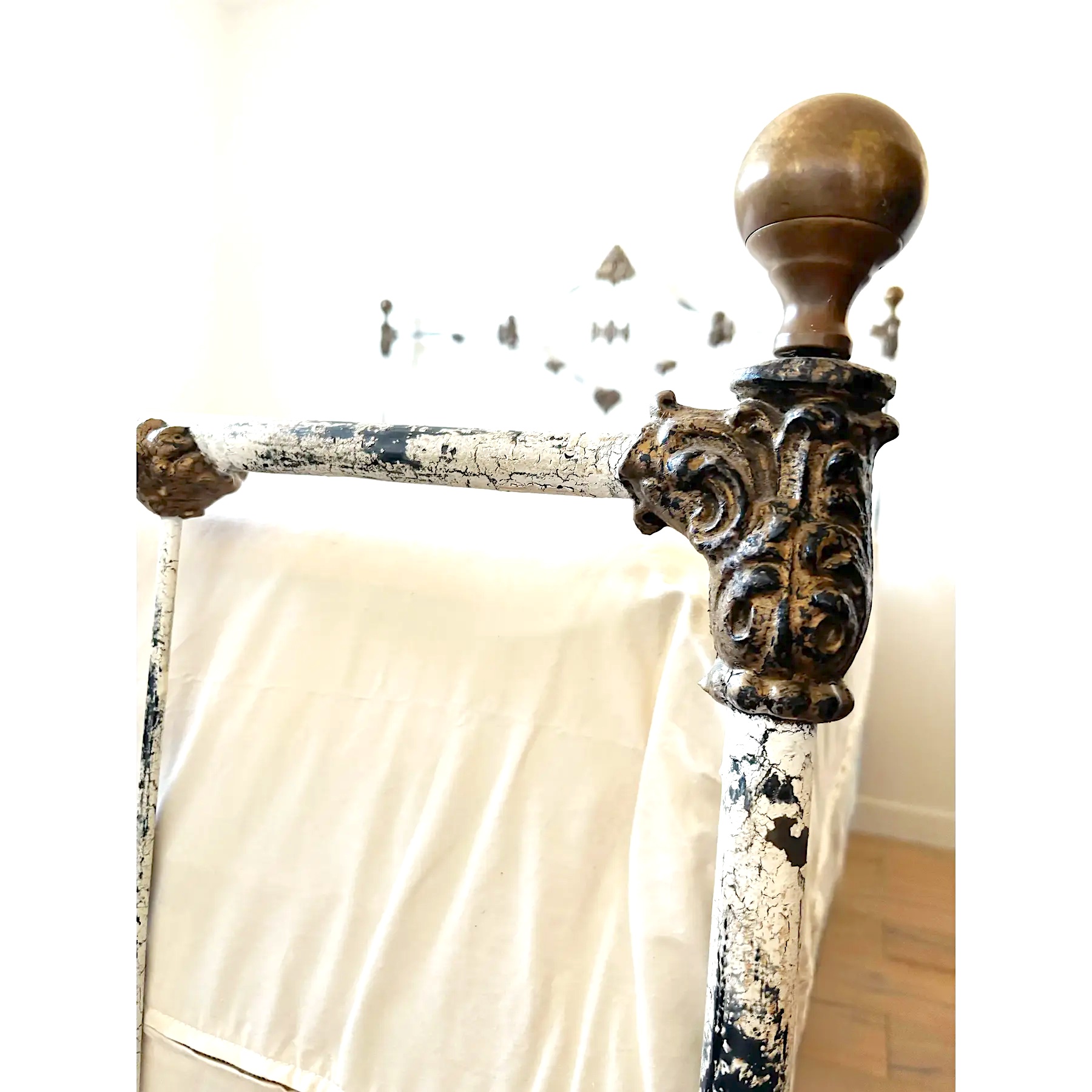 antique-victorian-iron-bed-frame-late-1800s- copy