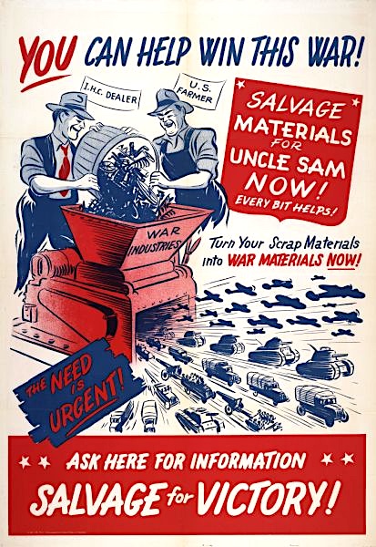 antique-iron-beds-world-war-ii-salvage-for-victory-poster